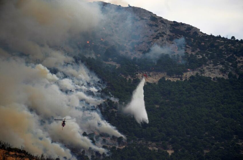  Δραματικές ώρες στην Πάρνηθα: Στον Εθνικό Δρυμό η φωτιά